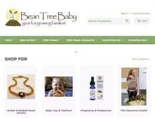 Tablet Screenshot of beantreebaby.com